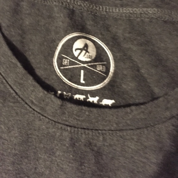 3/$25🌻 Large Heather grey sleeveless cat T - Picture 3 of 6